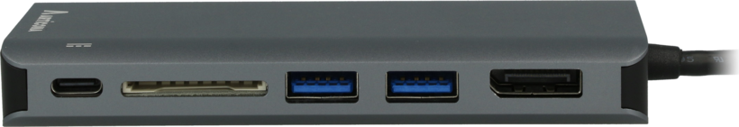 Adaptador USB-C - HDMI/DP/RJ45/USB/SD (2)