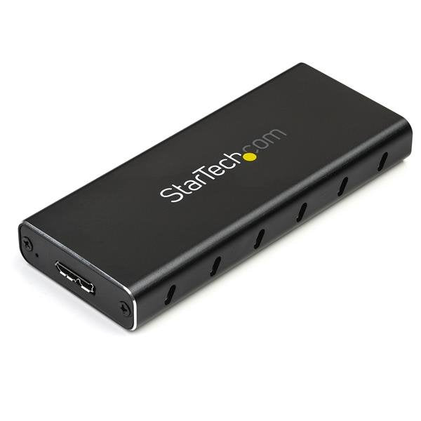StarTech.com SM21BMU31C3 caja para disco duro externo Caja externa para unidad de estado sólido (SSD) Negro, Plata