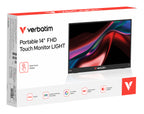 Verbatim Portable 14" FHD Touch Monitor LIGHT Monitor portátil Negro 35,6 cm (14") LCD 1920 x 1080 Pixeles (7)