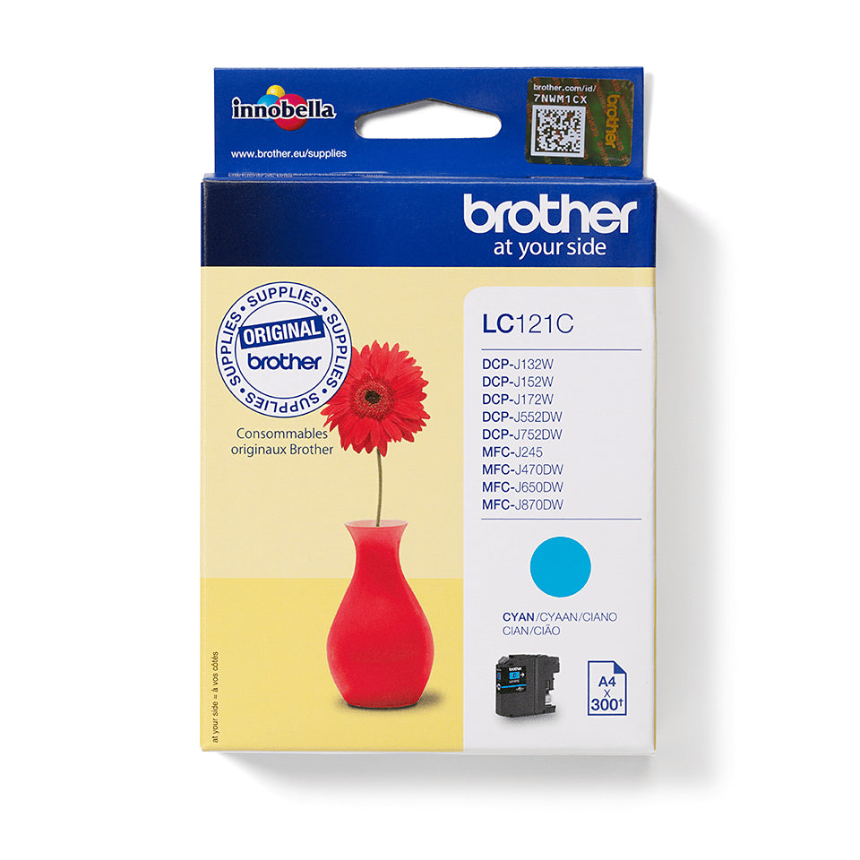 Brother LC121C cartucho de tinta 1 pieza(s) Original Cian (2)