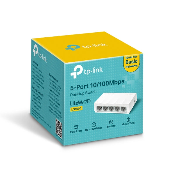 TP-Link LS1005 switch No administrado Fast Ethernet (10/100) Blanco (6)