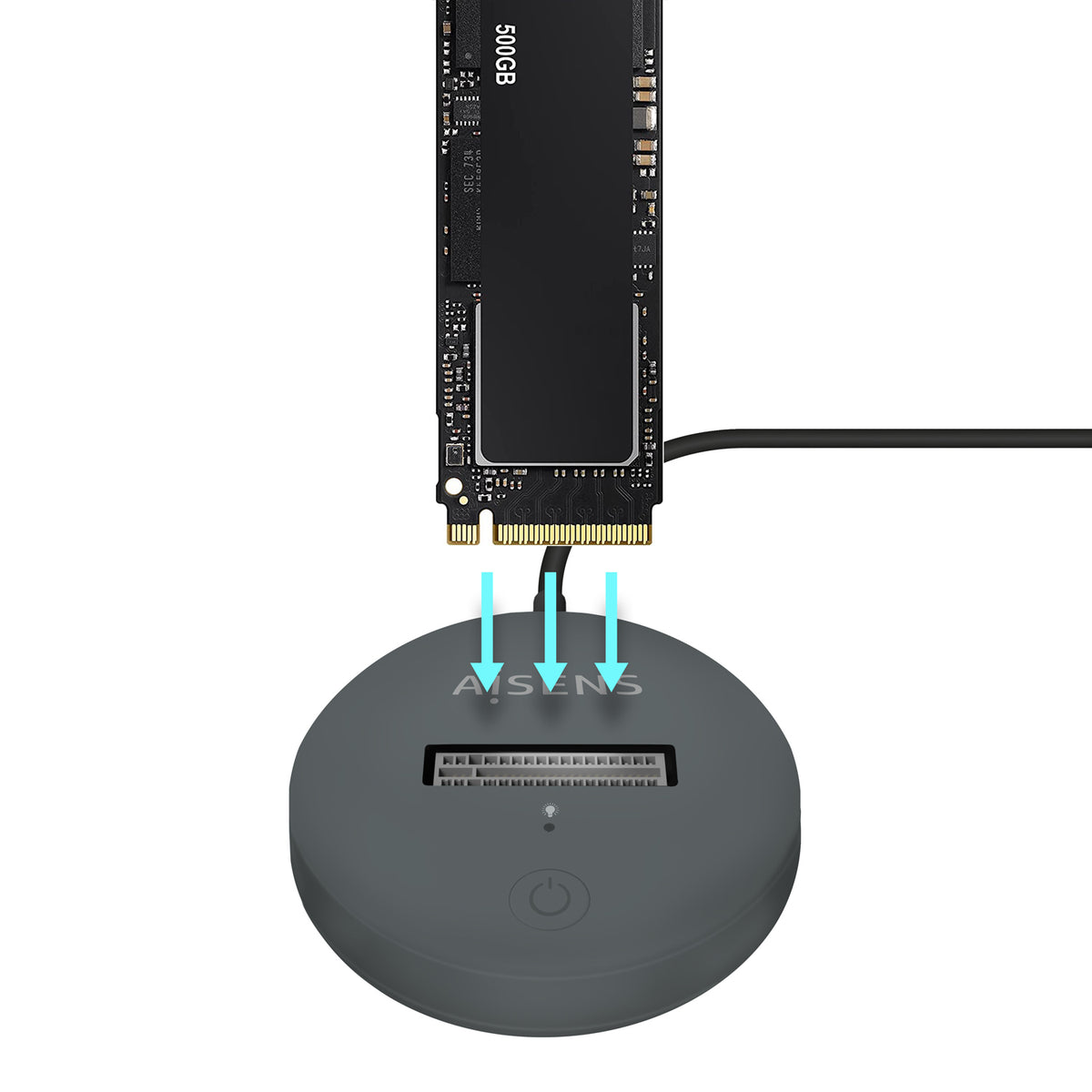 AISENS ASUC-M2D014-GR caja para disco duro externo Caja externa para unidad de estado sólido (SSD) (4)