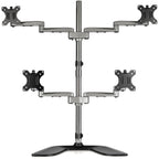 StarTech.com ARMQUADSS soporte para monitor 32" Negro, Plata