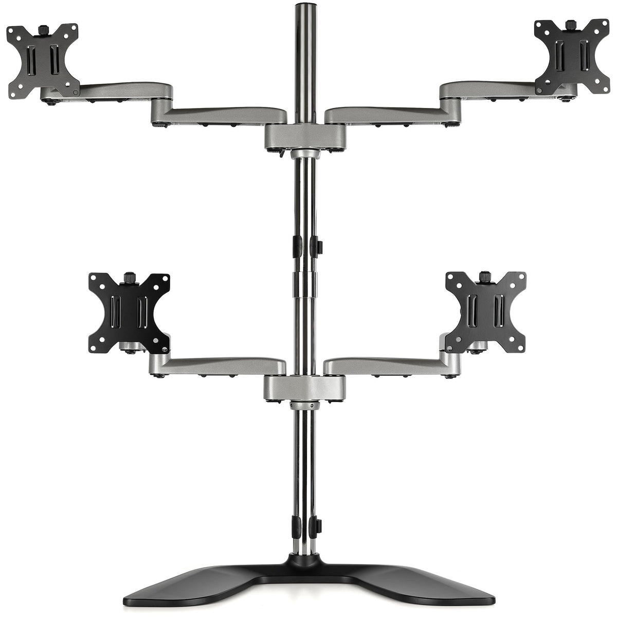 StarTech.com ARMQUADSS soporte para monitor 32" Negro, Plata