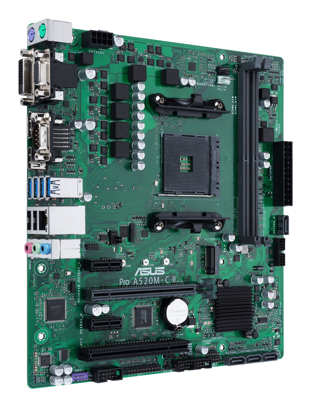 ASUS PRO A520M-C II/CSM AMD A520 Zócalo AM4 micro ATX (5)