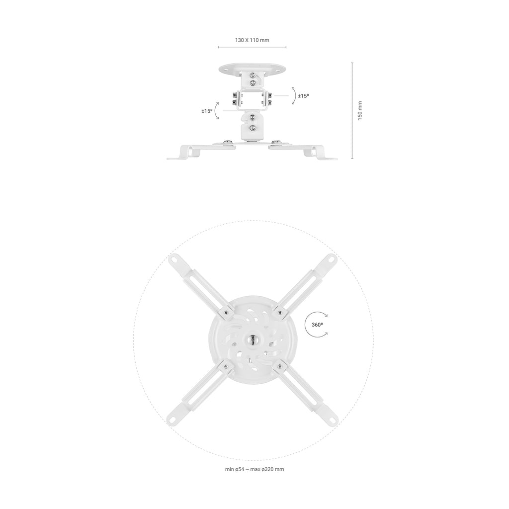 AISENS CP03TSR-129 montaje para projector (5)