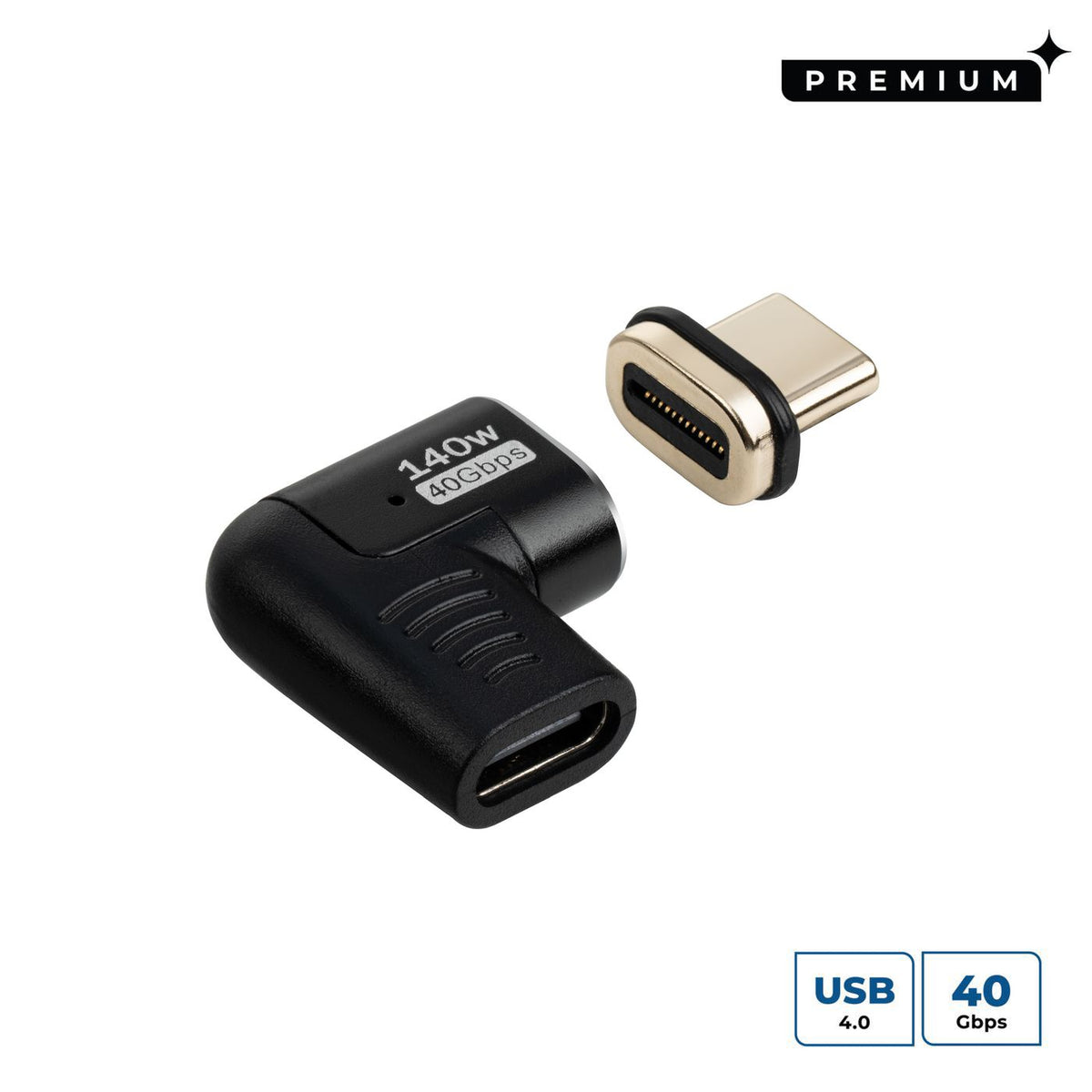 Microconnect MC-USB4CCMF-MAGNETIC cable USB USB4 Gen 3x2 0 m USB C Negro (2)