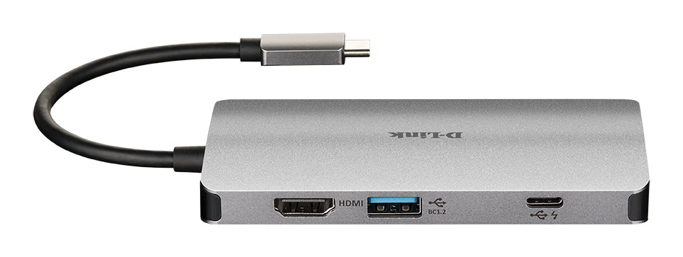 D-Link DUB-M810 base para portátil y replicador de puertos Alámbrico USB 3.2 Gen 1 (3.1 Gen 1) Type-C Aluminio (5)