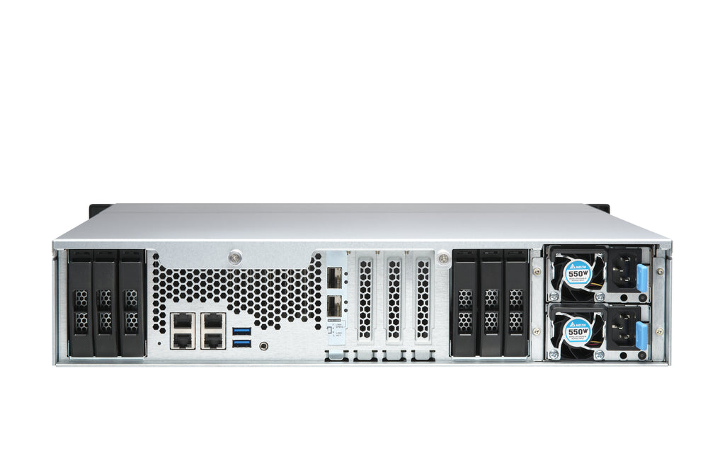 QNAP TS-H1886XU-RP-R2 NAS Bastidor (3U) Intel® Xeon® D D-1622 16 GB DDR4 0 TB QuTS hero Negro, Gris (6)