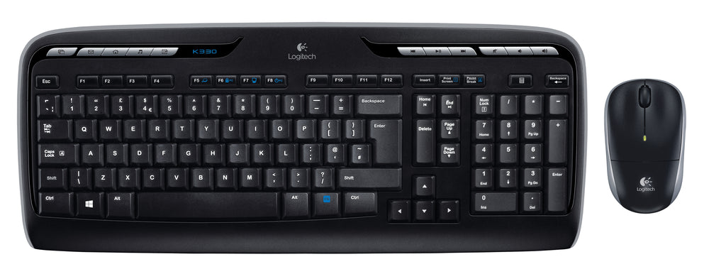 Logitech MK330 teclado Ratón incluido Oficina USB QWERTY Internacional de EE.UU. Negro (2)