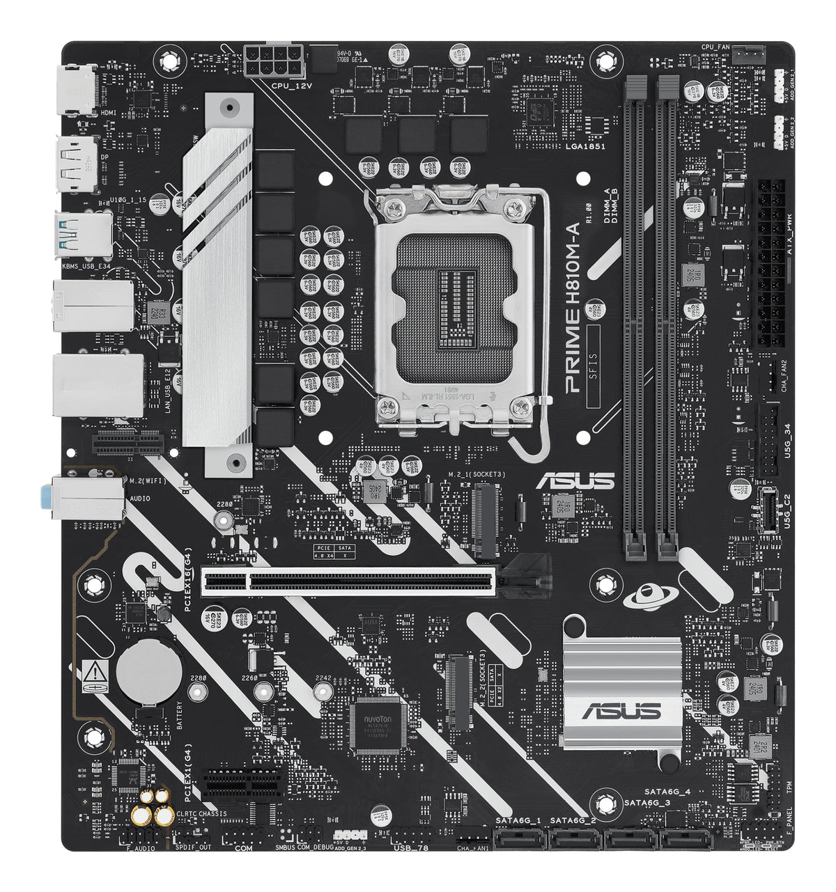 ASUS PRIME H810M-A-CSM Intel H810 LGA 1851 (Socket V1) micro ATX (3)