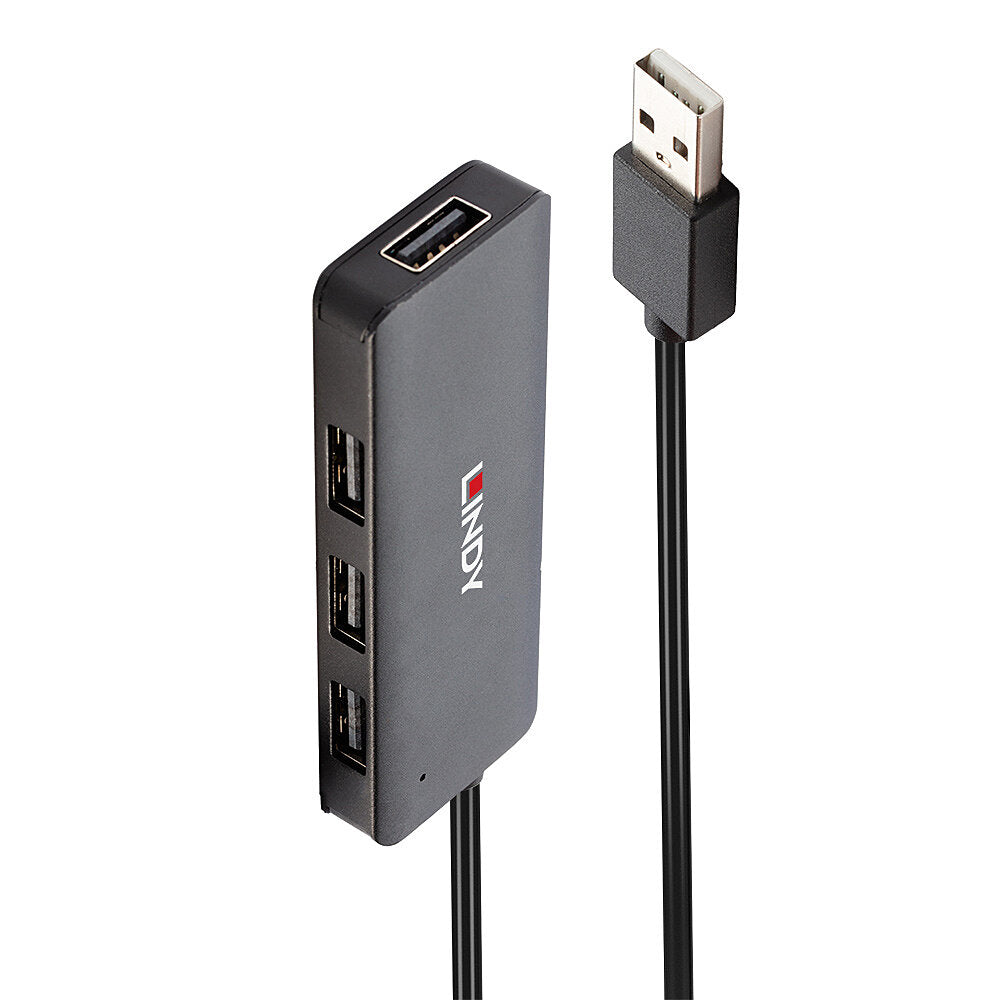 Lindy 42986 hub de interfaz USB 2.0 480 Mbit/s Negro (2)