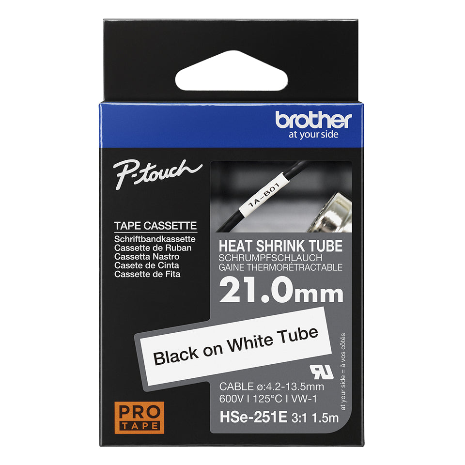 Brother HSE-251E cinta para impresora de etiquetas Negro sobre blanco (3)