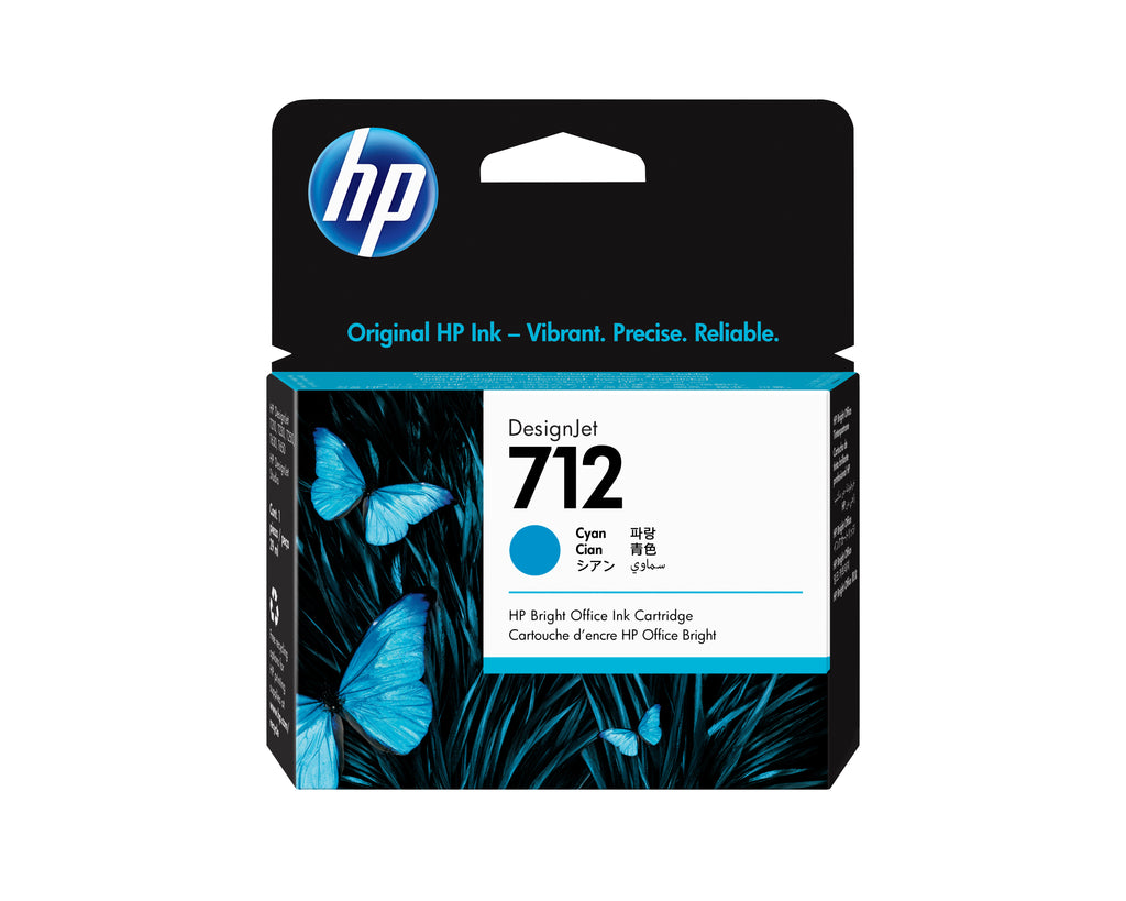 HP 712 29-ml Cyan DesignJet Ink Cartridge cabeza de impresora Inyección de tinta térmica (2)