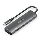 AISENS ASUC-7P026-GR base para portátil y replicador de puertos Alámbrico USB 3.2 Gen 1 (3.1 Gen 1) Type-C (2)