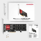 Axagon PCEM2-ND tarjeta y adaptador de interfaz Interno M.2 (8)