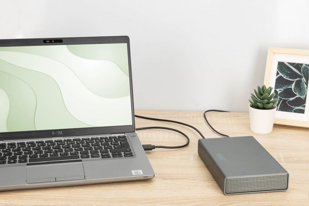 Boîtier USB 3.0 pour SSD/HDD SATA III 3,5" max. 16 To avec alimentation, en aluminium (2)