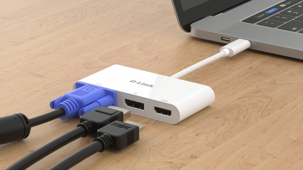 D-Link DUB-V310 base para portátil y replicador de puertos Alámbrico USB 3.2 Gen 1 (3.1 Gen 1) Type-C Blanco (4)