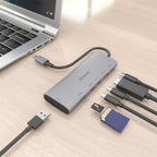 AISENS ASUC-7P031-GR base para portátil y replicador de puertos Alámbrico USB 3.2 Gen 1 (3.1 Gen 1) Type-C (6)