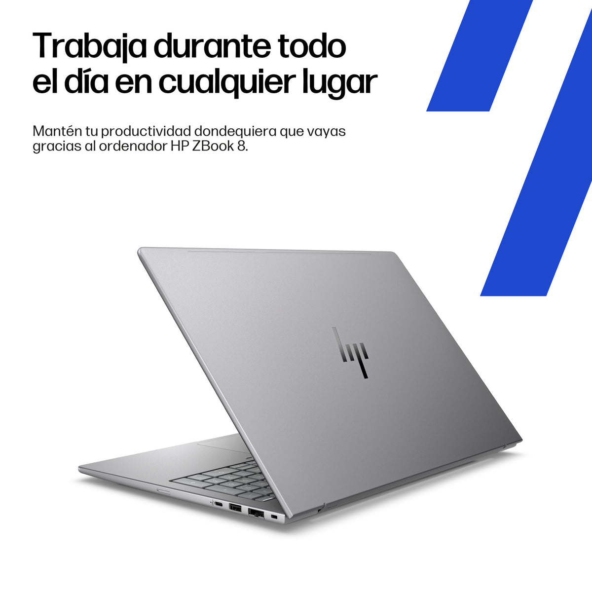 HP ZBook 8 G1i 16 Wolf Pro Security Edition - Data Science Intel Core Ultra 9 285H Estación de trabajo móvil 40,6 cm (16") Pantalla táctil WUXGA 64 GB DDR5-SDRAM 1 TB SSD NVIDIA RTX 500 Ada Wi-Fi 7 (802.11be) Windows 11 Pro AI Workstation, AI PC Plata (9)