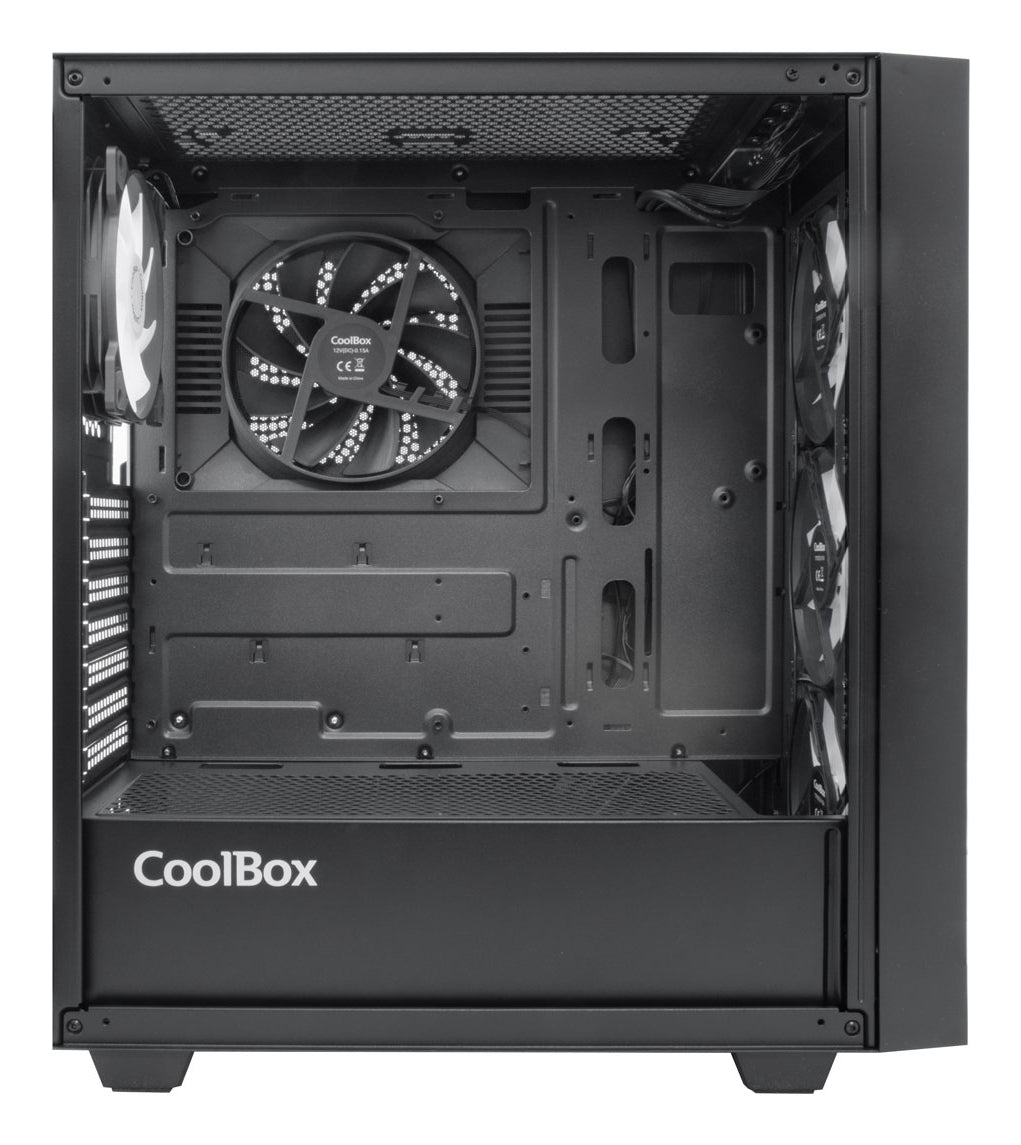 CoolBox PC Gaming GA300 Grid Line Torre Negro (5)