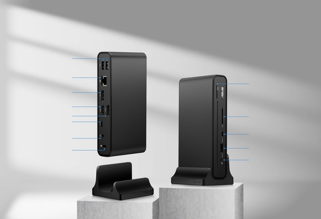 ASUS Triple Display USB-C Dock Duo DC301 Alámbrico Negro (8)