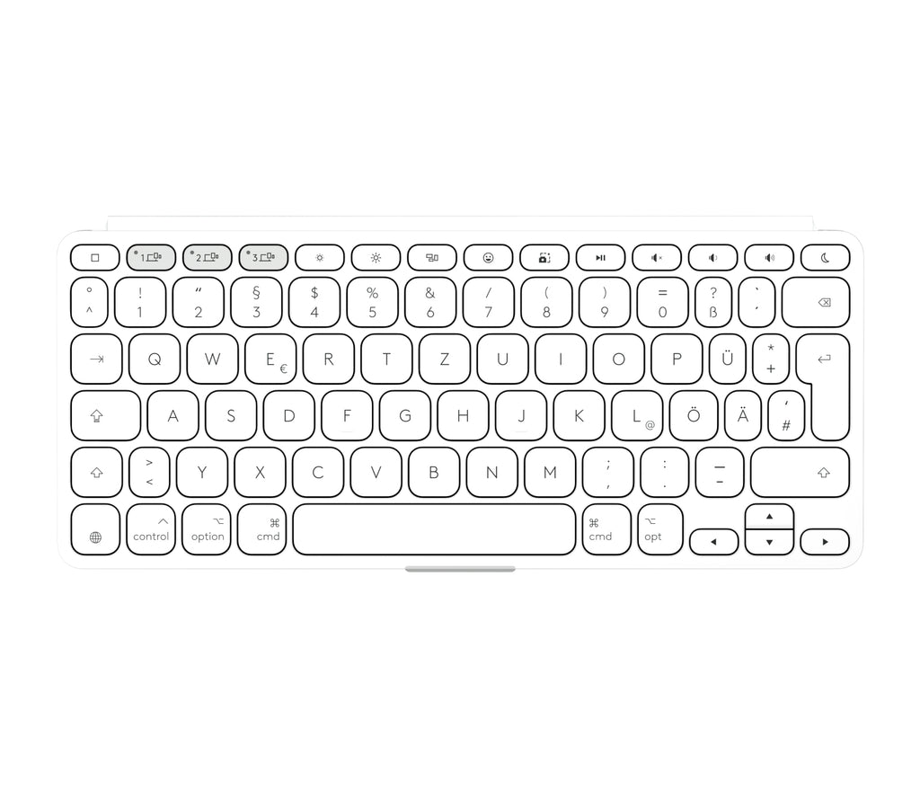 Logitech 920-013005 teclado para móvil QWERTZ Alemán Bluetooth Blanco (4)