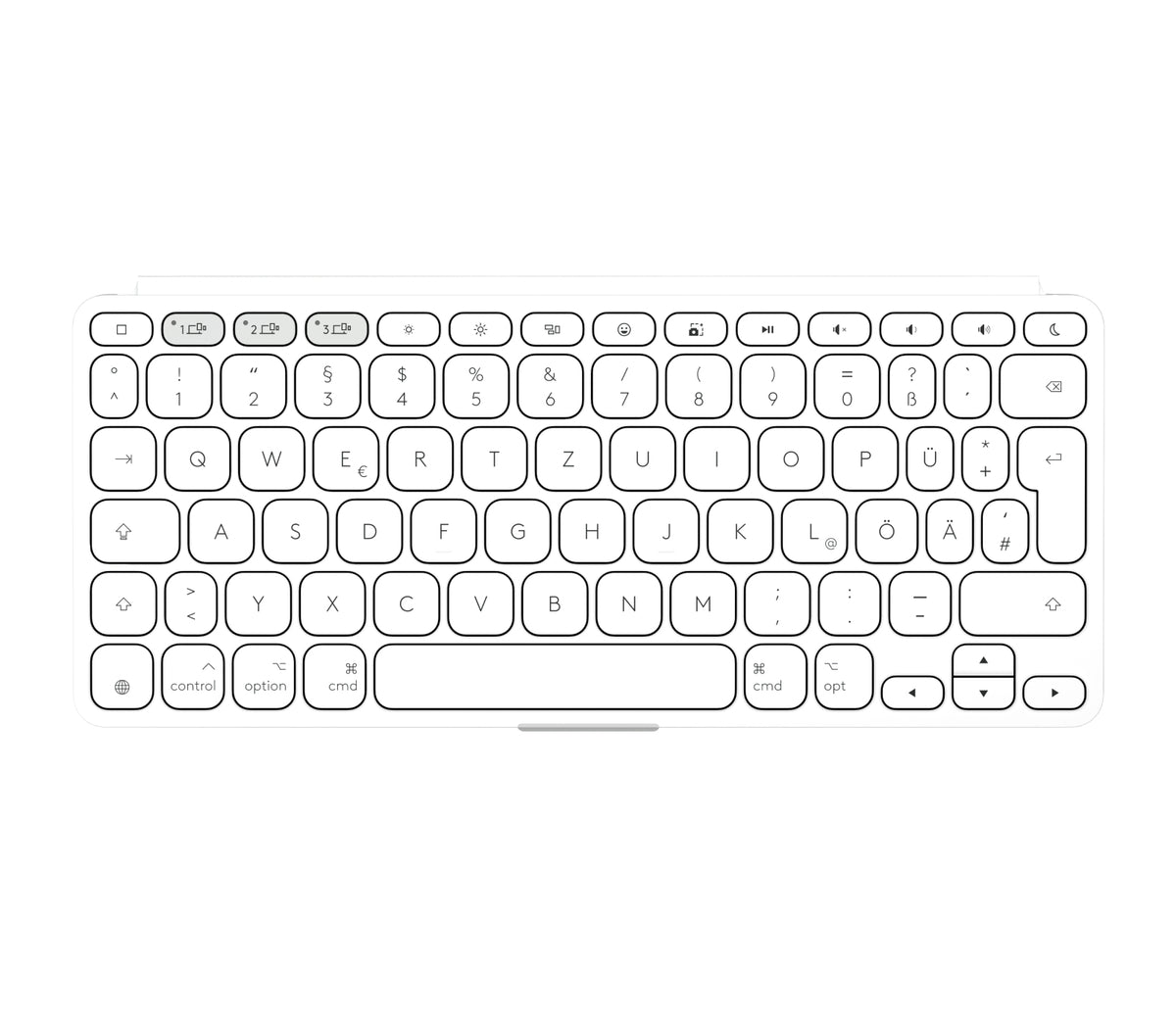 Logitech 920-013005 teclado para móvil QWERTZ Alemán Bluetooth Blanco (4)