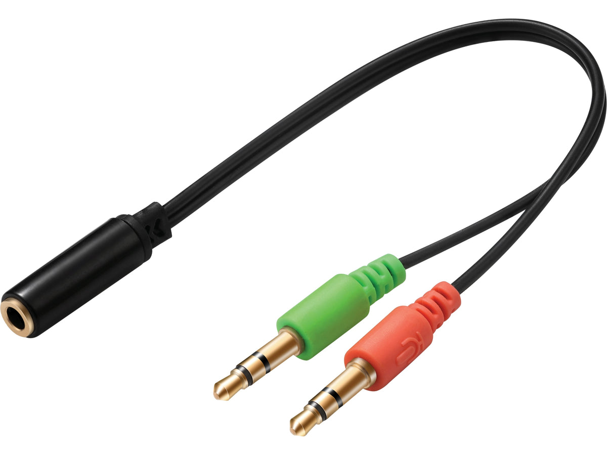 Sandberg 508-67 cable de audio 0 m 2 x 3.5mm 3,5mm Negro (2)