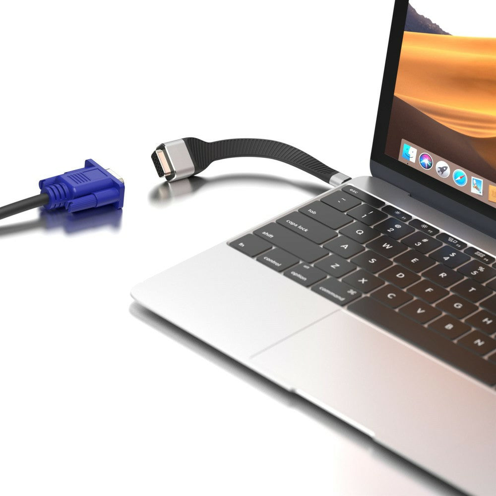 Techly ICOC-USBC-VGA adaptador de cable de vídeo 0,12 m USB Tipo C VGA (D-Sub) (4)