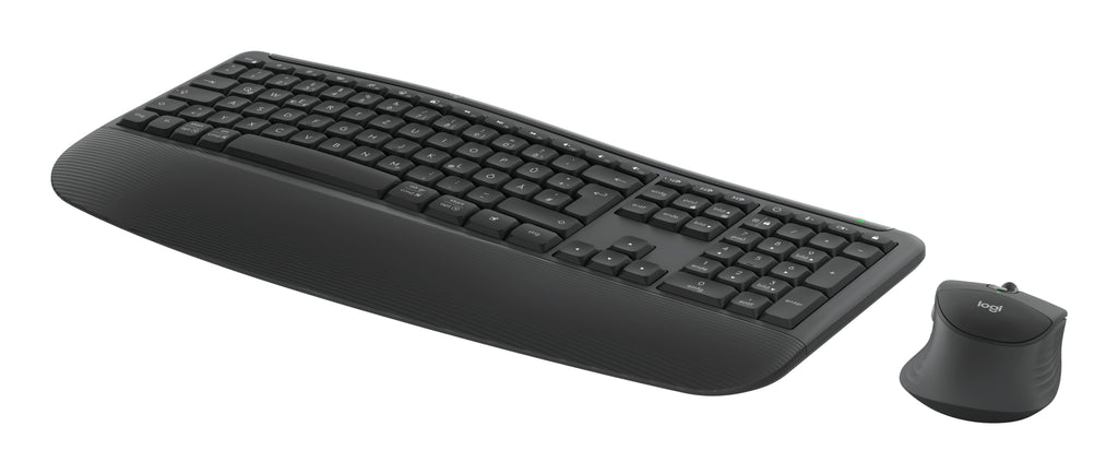 Logitech Signature Comfort Plus Combo MK880 teclado Ratón incluido Universal RF Wireless + Bluetooth QWERTZ Alemán Grafito (4)