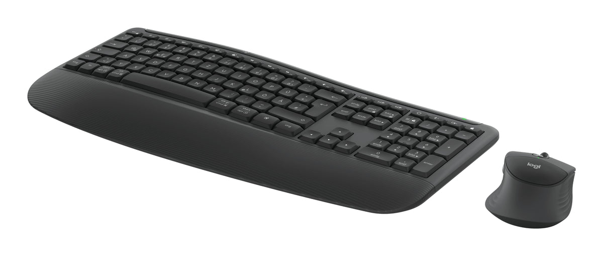 Logitech Signature Comfort Plus Combo MK880 teclado Ratón incluido Universal RF Wireless + Bluetooth QWERTZ Alemán Grafito (4)
