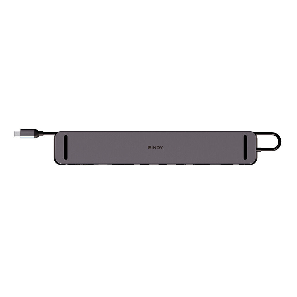 Lindy 43392 base para portátil y replicador de puertos Acoplamiento USB 3.2 Gen 1 (3.1 Gen 1) Type-C Antracita (4)