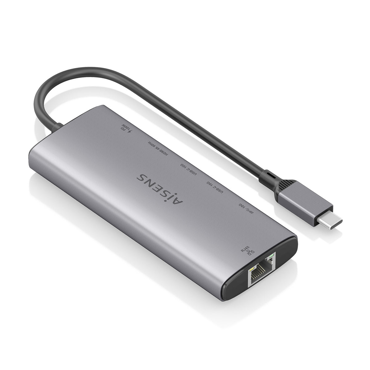 AISENS ASUC-6P030-GR base para portátil y replicador de puertos Alámbrico USB 3.2 Gen 1 (3.1 Gen 1) Type-C (3)