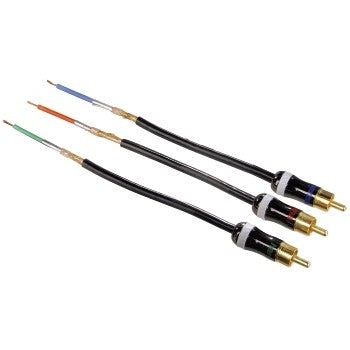 Hama ProClass YUV Cable, 3 RCA - 3 RCA, metal, 1.5 m componente ( YPbPr) cable de vídeo 1,5 m 3 x RCA Negro (4)
