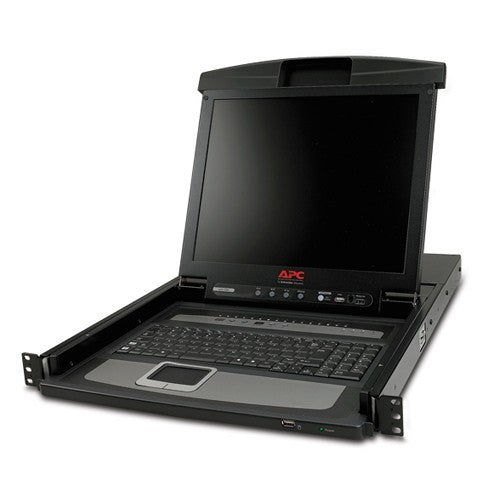 Console LCD de 17" pour rack avec commutateur KVM analogique intégré à 16 ports