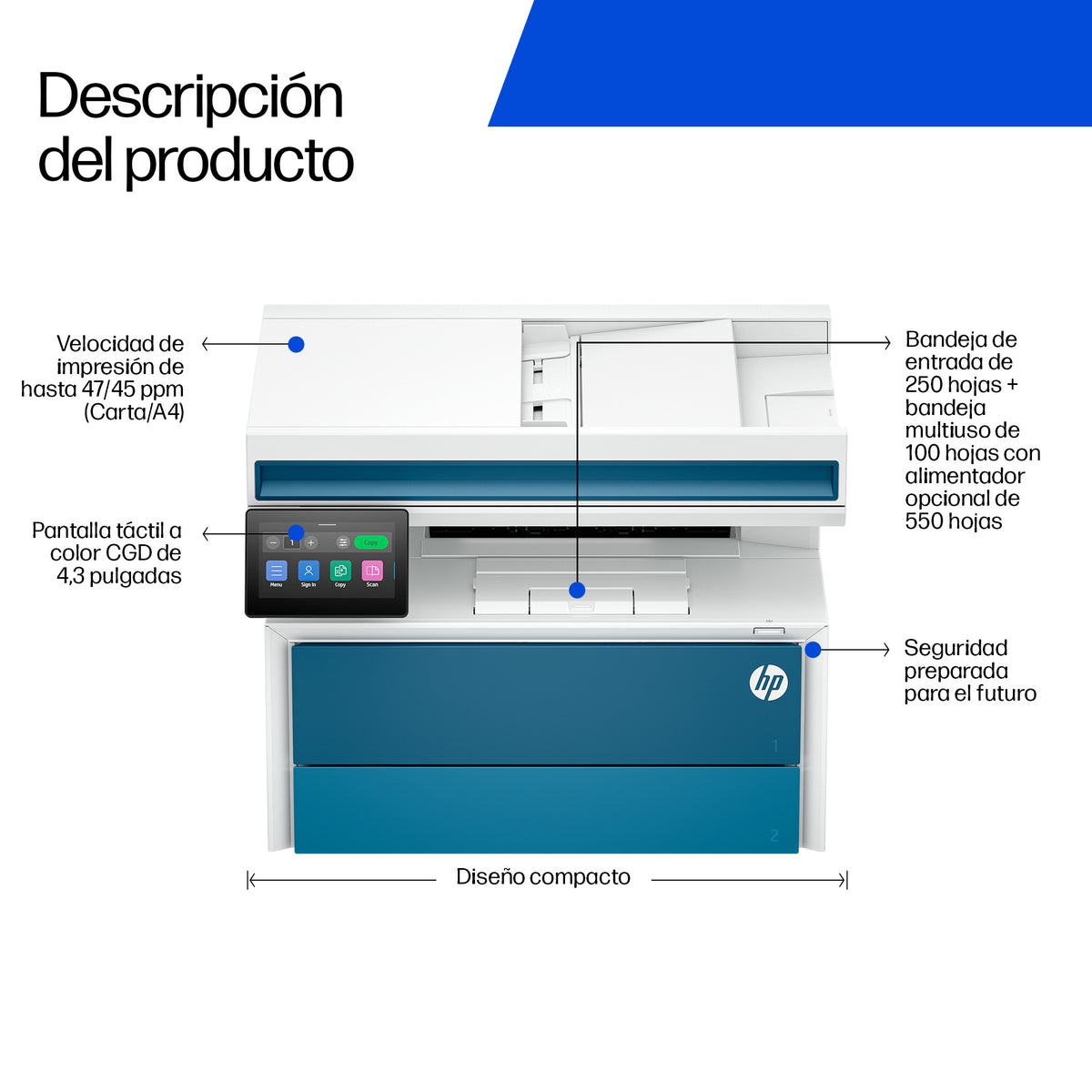 HP LaserJet Pro MFP 4113dw Laser A4 1200 x 1200 DPI 45 ppm Wifi (6)