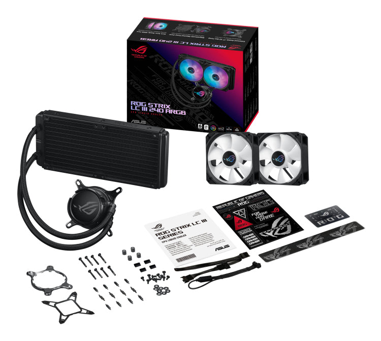 ASUS ROG Strix LC III 240 ARGB Procesador Sistema de refrigeración líquida todo en uno 12 cm Negro (9)