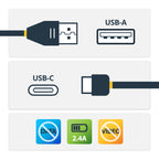 StarTech.com USBSCHAC1M cable USB USB 2.0 USB C 0,48 Gbit/s Negro (2)