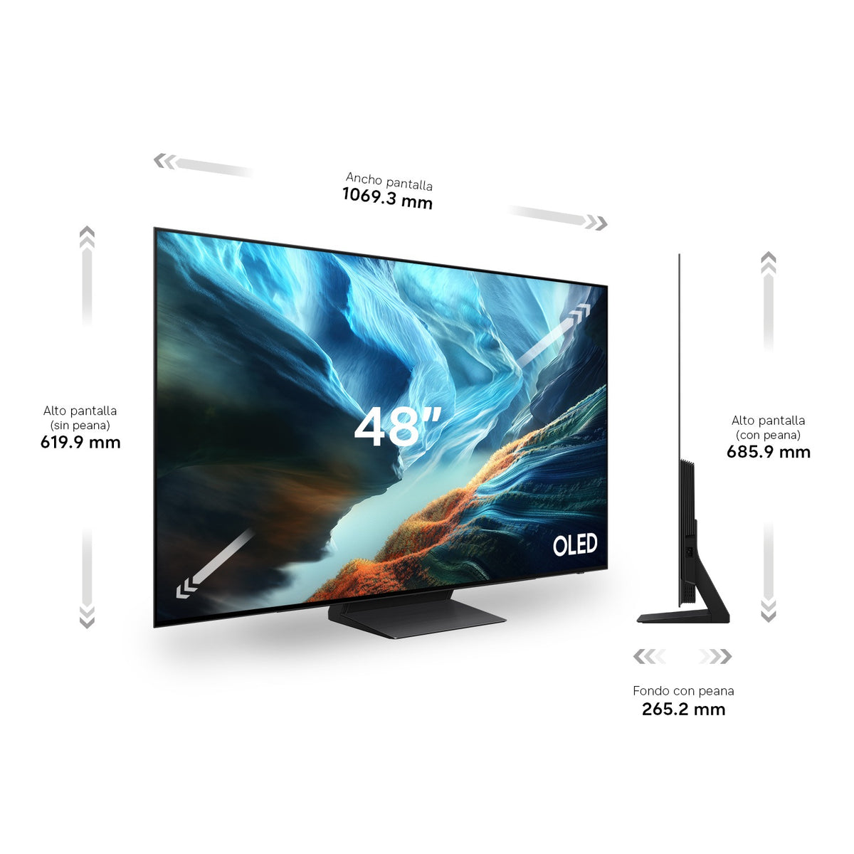 Samsung TQ48S93HAEXXC Televisor 121,9 cm (48") 4K Ultra HD Wifi Negro (9)