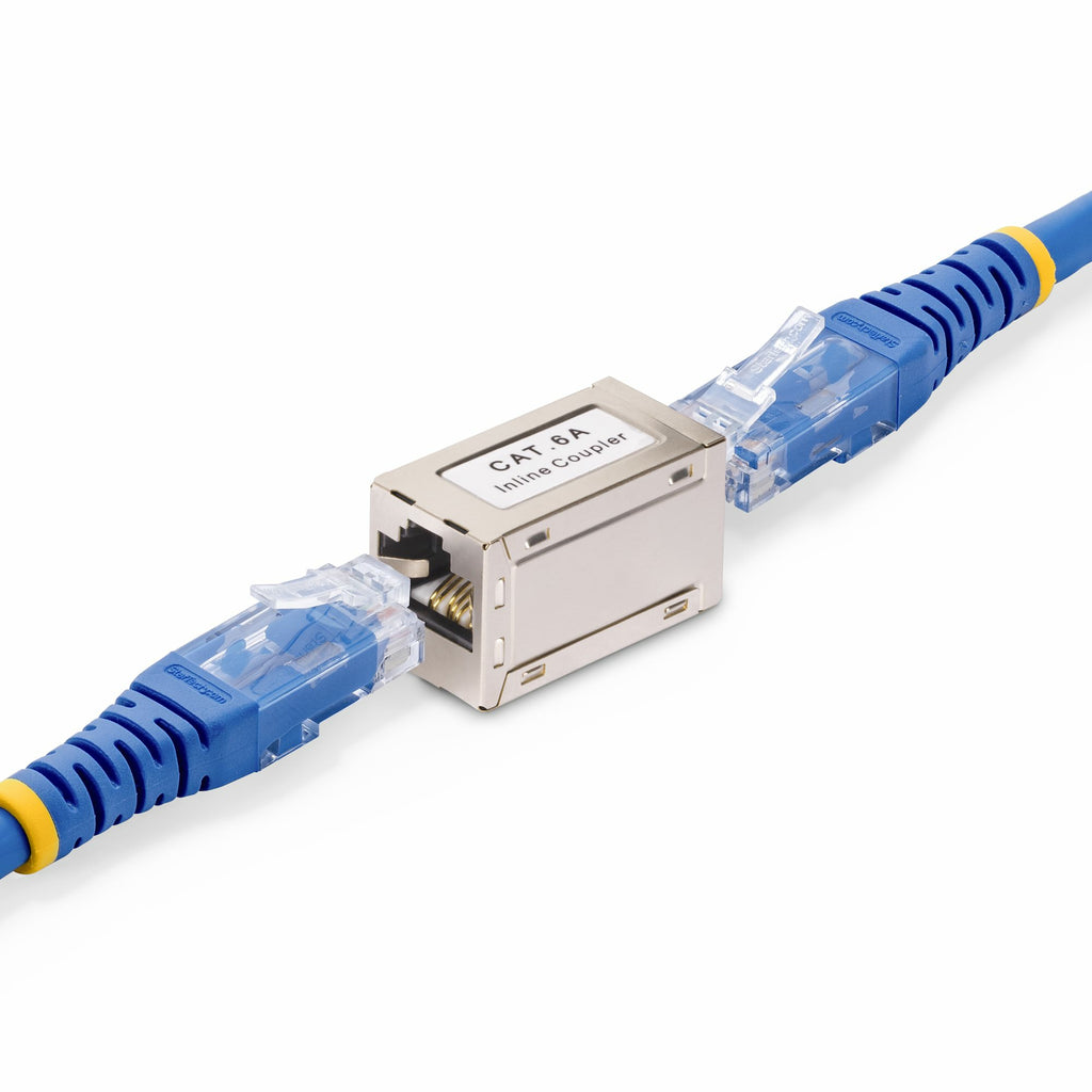 StarTech.com IN-CAT6A-COUPLER-S1 cambiador de género para cable RJ-45 Plata