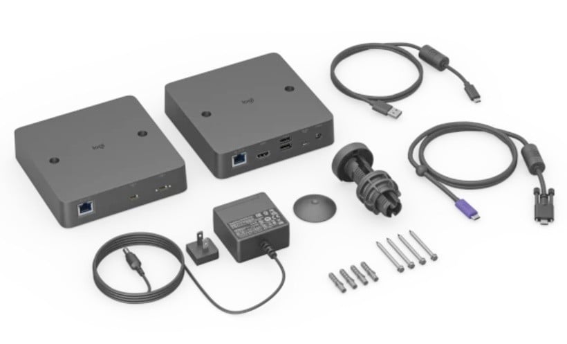 Logitech 952-000199 - Alargador para vídeo/audio, USB-C, 10Mb LAN