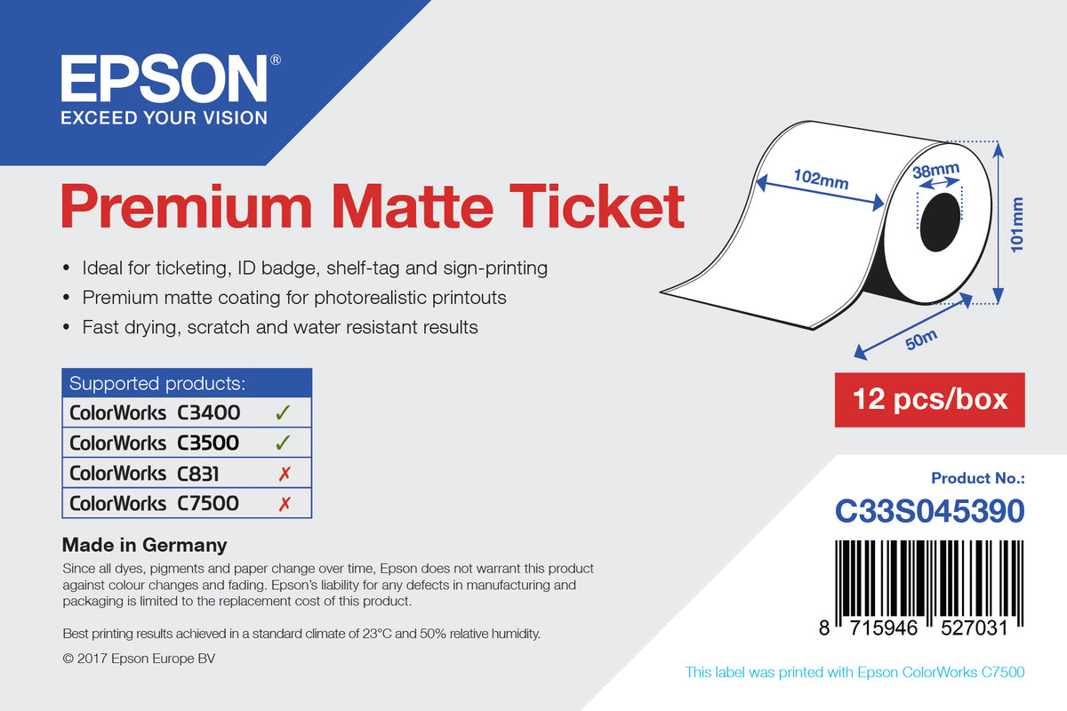 Epson Premium, 102mm x 50m, 107 g/m² (2)