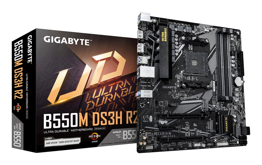 GIGABYTE B550M DS3H R2 placa base AMD B550 Zócalo AM4 micro ATX (2)