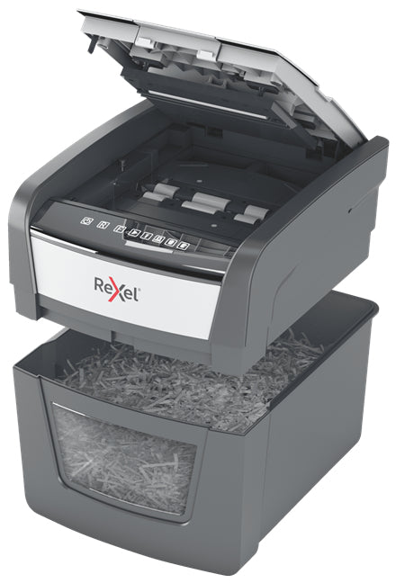 Rexel Optimum AutoFeed 45X triturador de papel Corte cruzado 55 dB 22 cm Negro