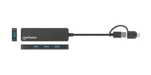 Manhattan 180863 base para portátil y replicador de puertos USB 3.2 Gen 1