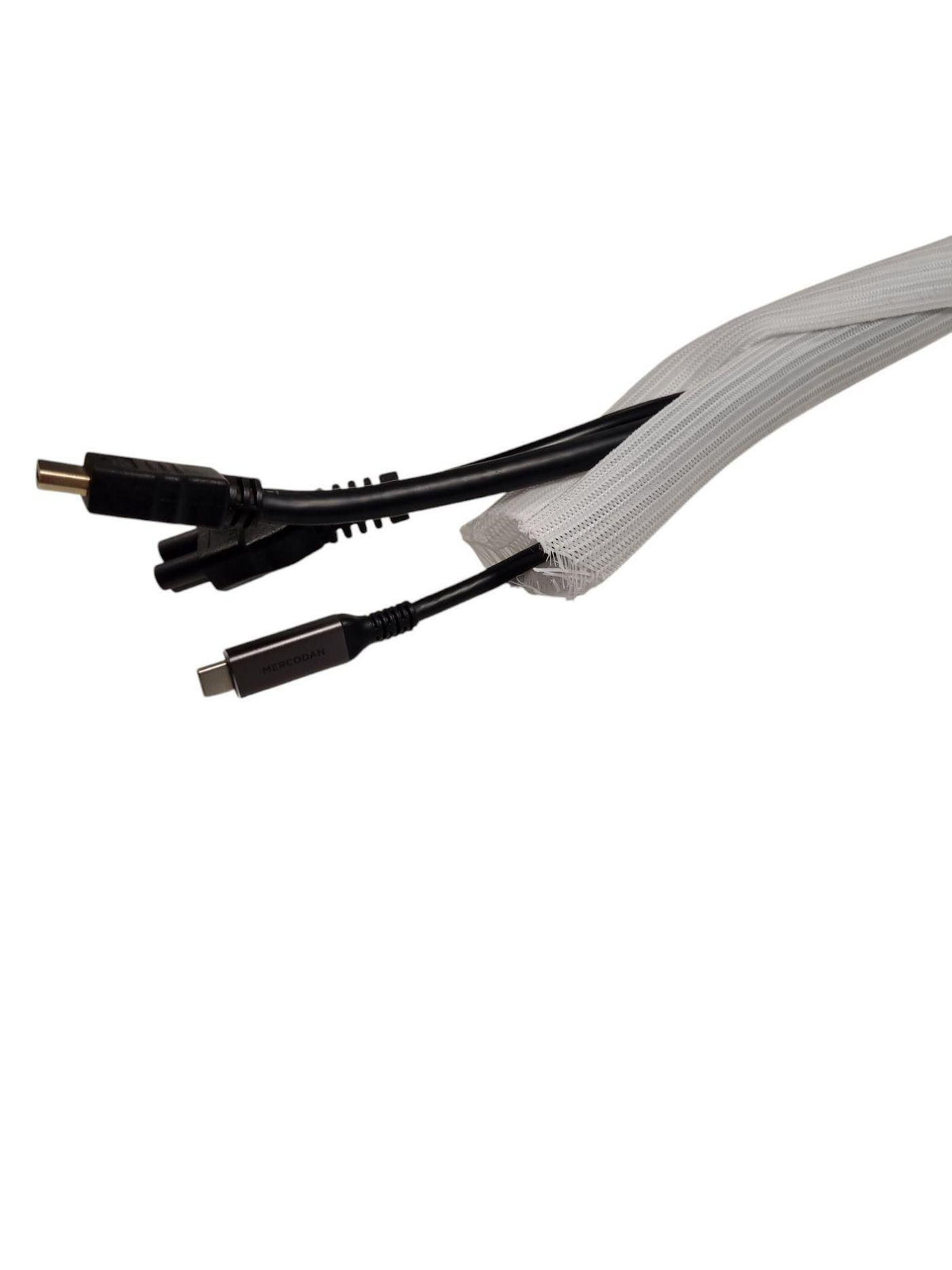 Microconnect Self-wrap cable sleeve Diameter:ø18mm Roll length:50m, white Blanco (3)