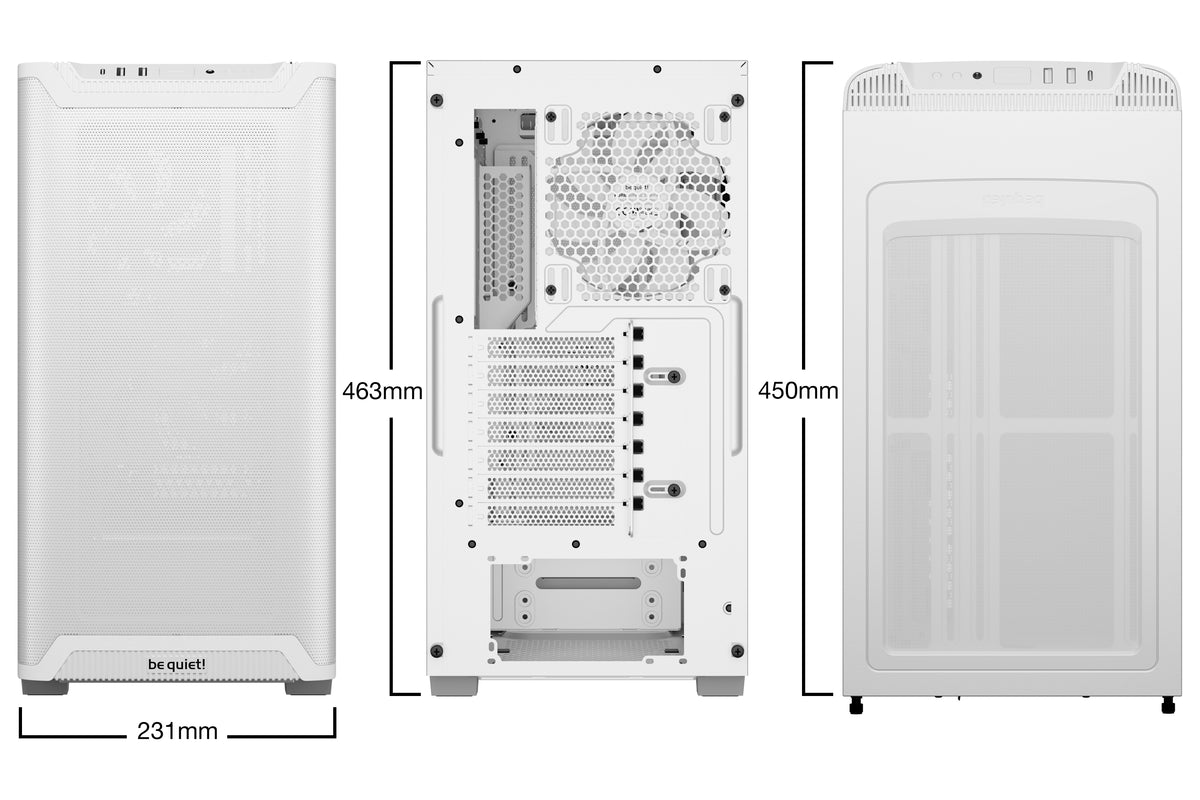 be quiet! PURE BASE 501 Airflow Window White Midi Tower Blanco (2)