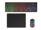 Mars Gaming MCPWXES teclado Ratón incluido Juego RF inalámbrica + USB QWERTY Español Negro (2)