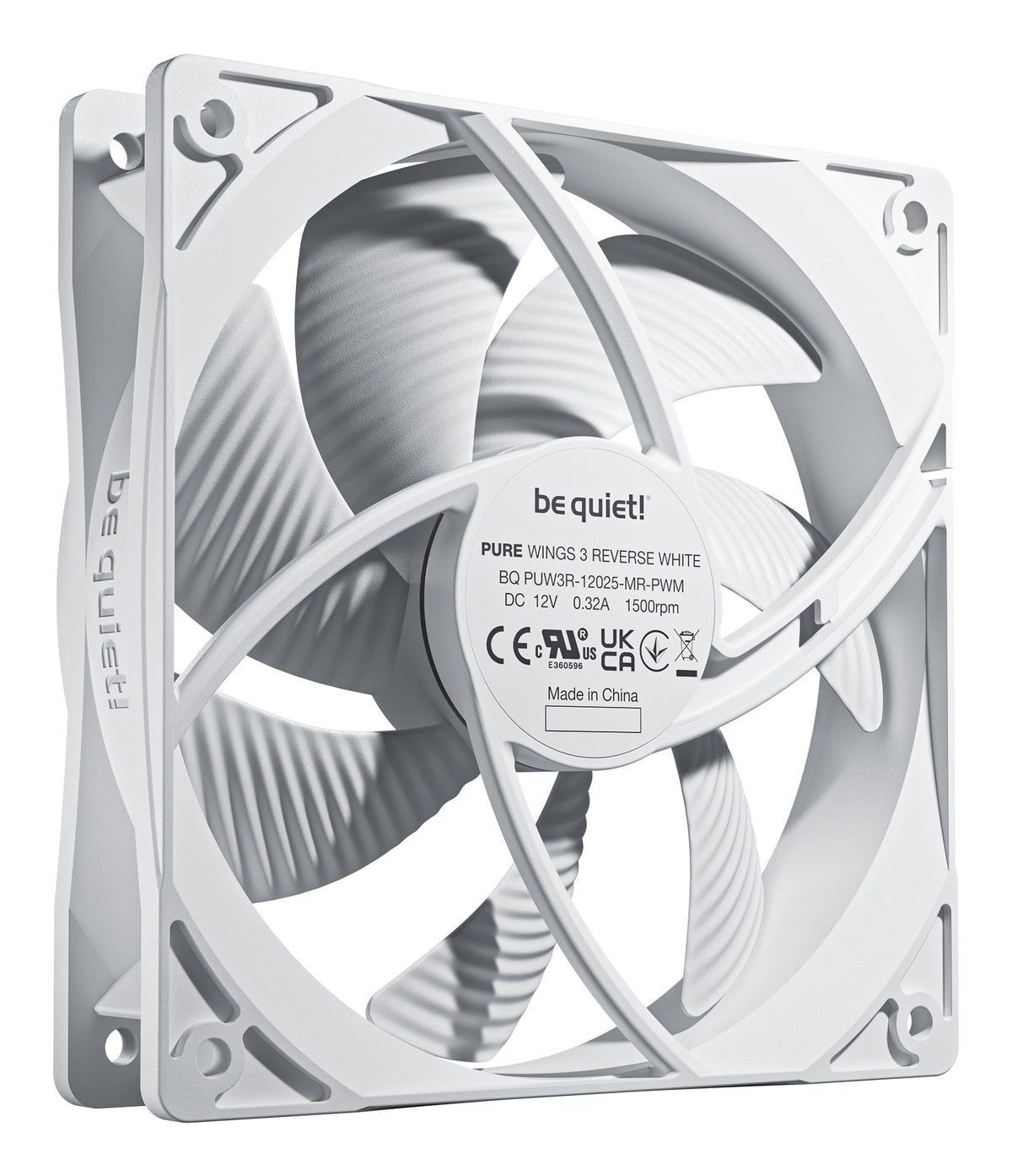 be quiet! Pure Wings 3 120mm, PWM Reverse White Triple-Pack Carcasa